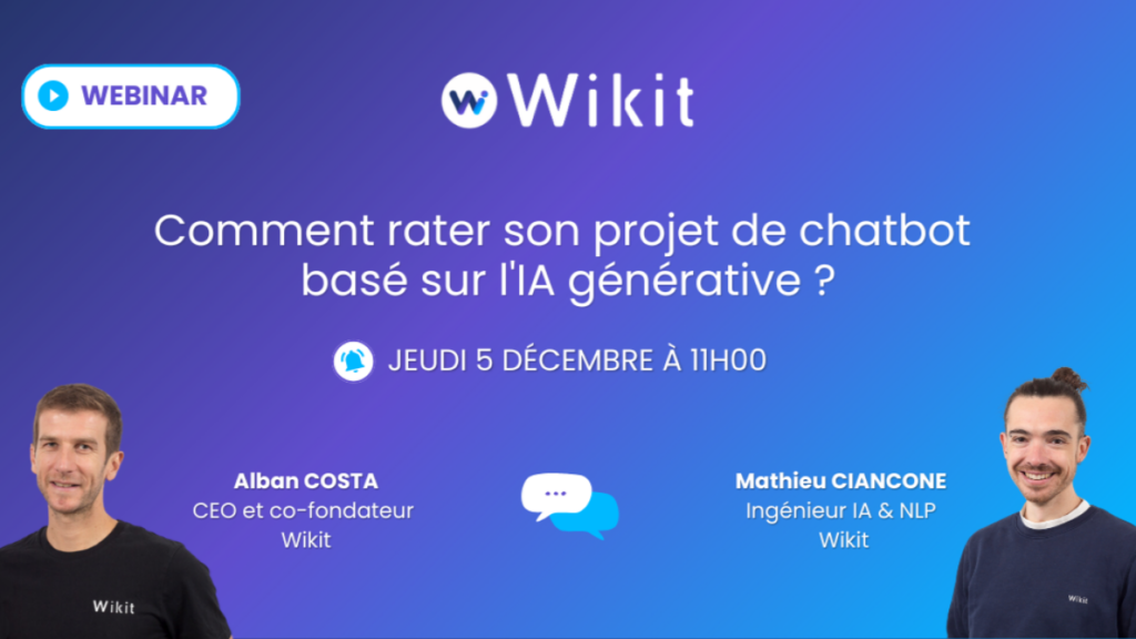 Webinar - Comment rater son projet de chatbot basé sur l'IA générative ?